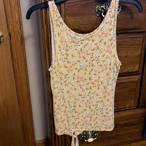 Soft floral tank top